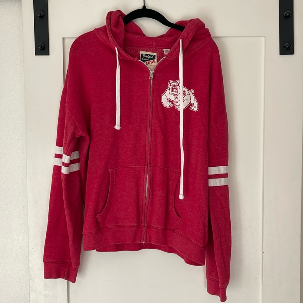 Fresno State zip up logo hoodie